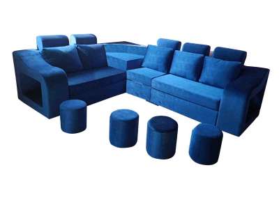 Blue-Handle Sofa