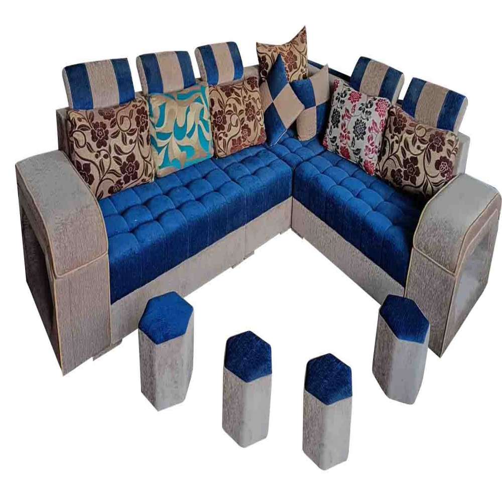 Blue-Brown-Comfort-Sofa