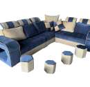 Blue bright sofa