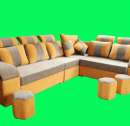 Orange Daimond Sofa