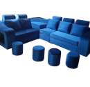 Blue-Handle Sofa