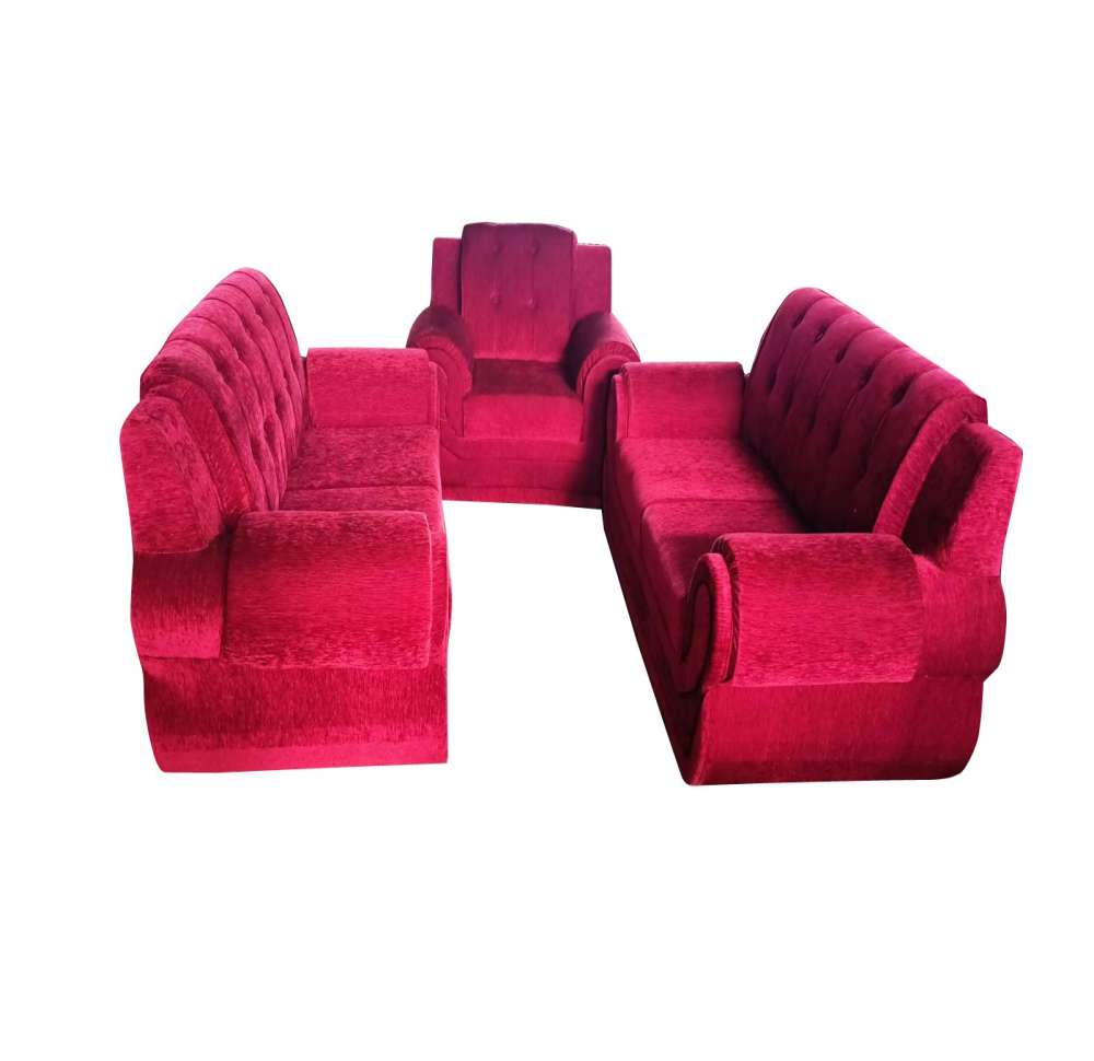 Red-Daimond-Buttom Sofa