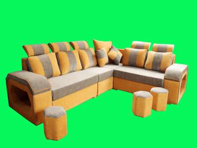 Orange-Daimond Sofa