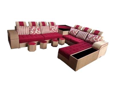 Red-sleeping-luxury-sofa